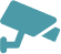 Blue security camera symbol